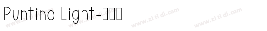 Puntino Light字体转换